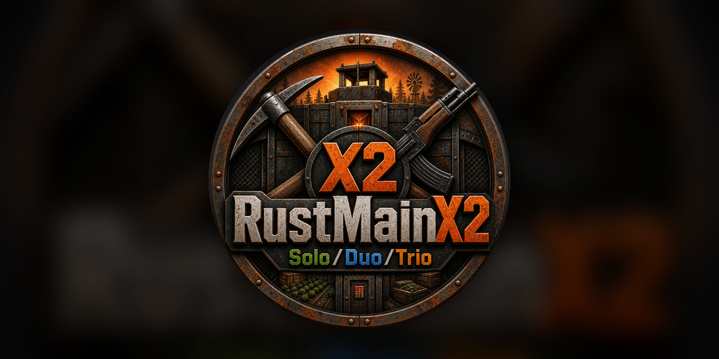 Баннер сервера RustMain Solo/Duo/Trio/Vanilla